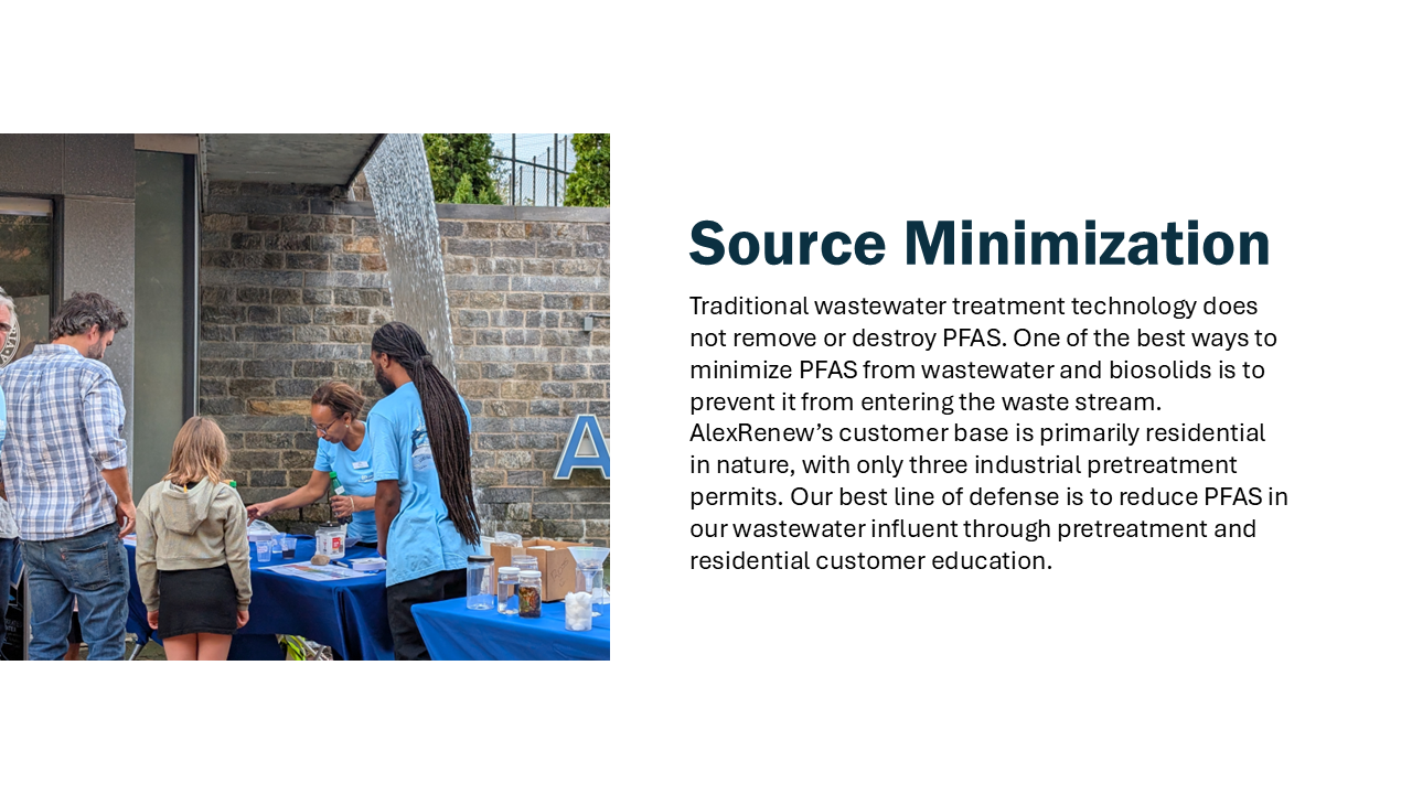 Source Minimization through pretreatment efforts and residential customer education