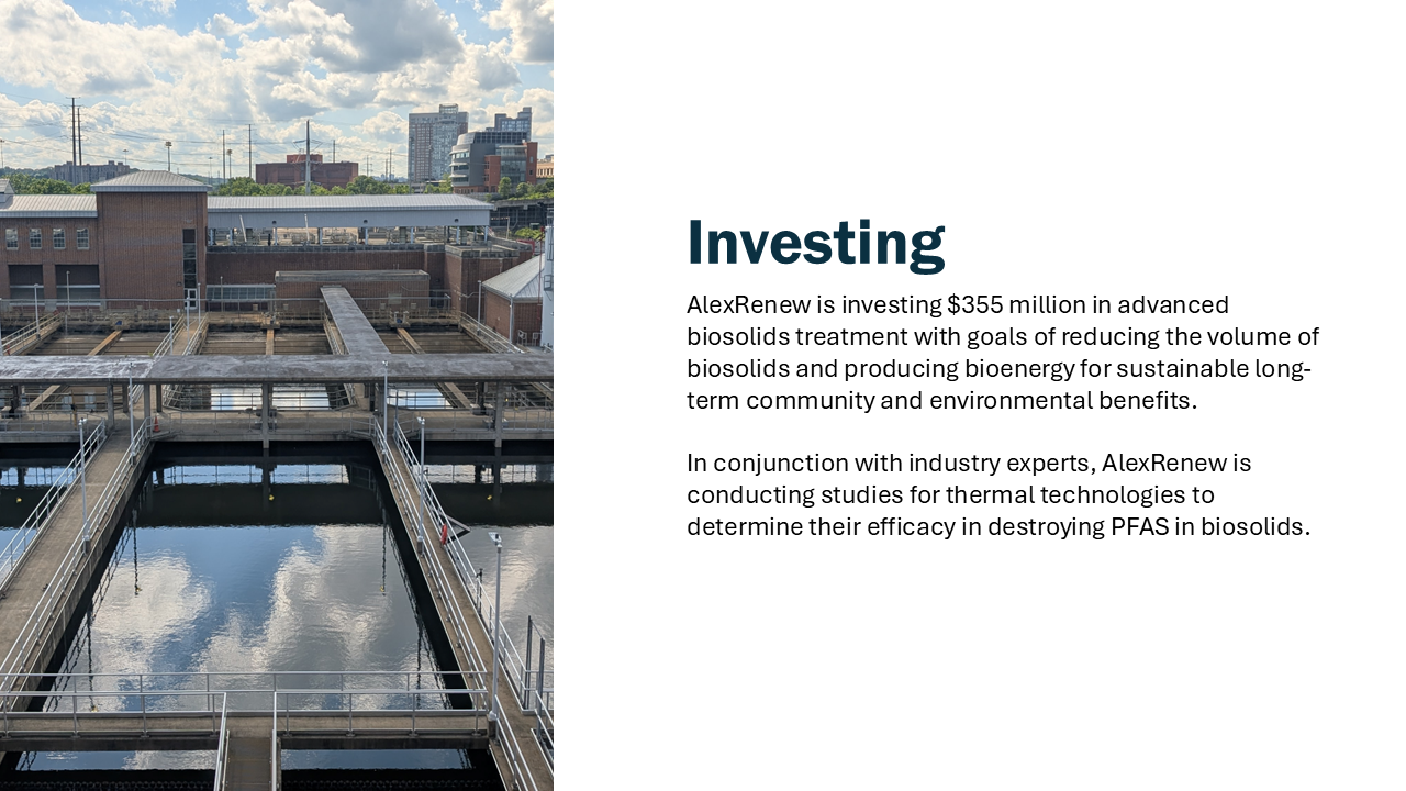 Investing $355 million in advanced biosolids treatment