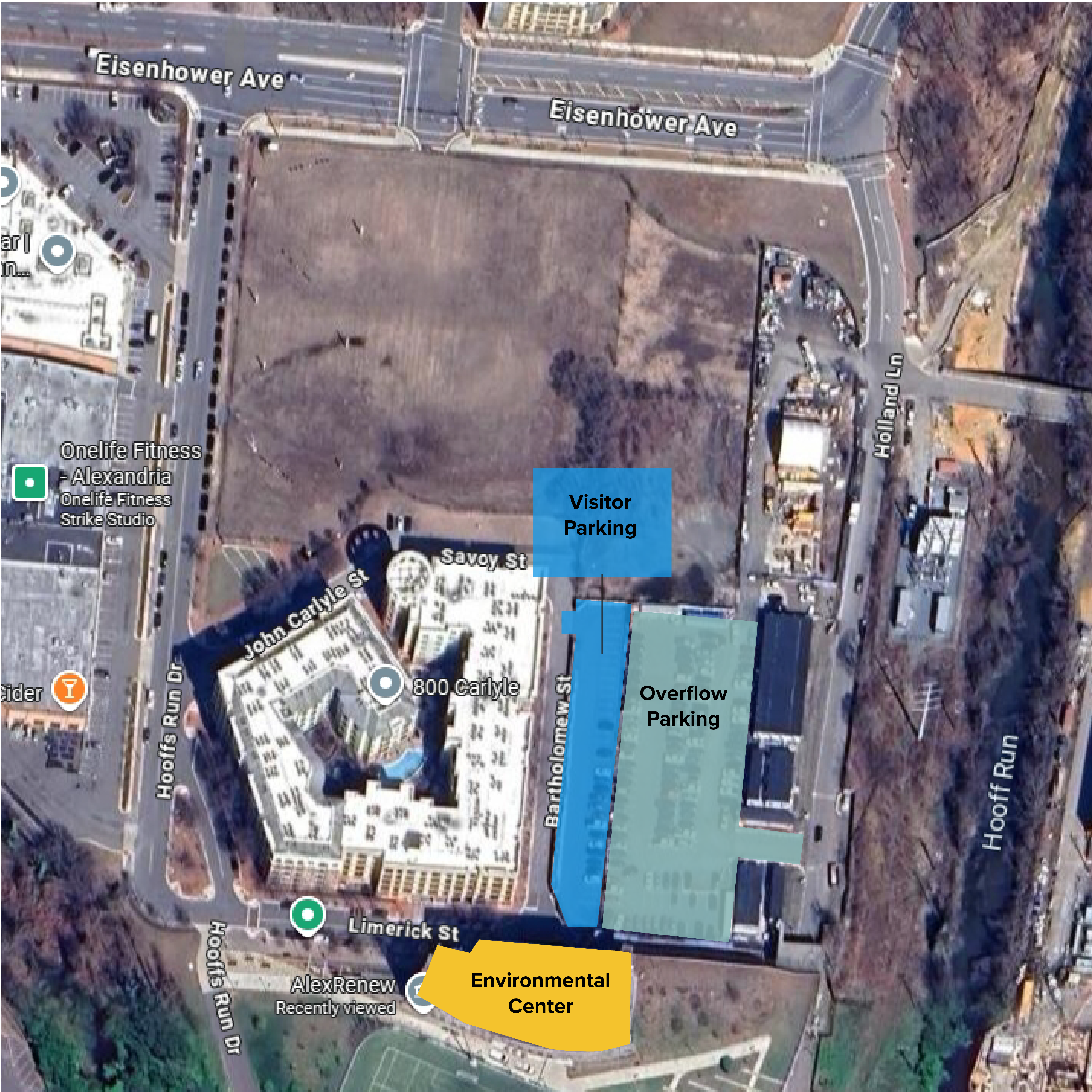Parking map for July 1 event.