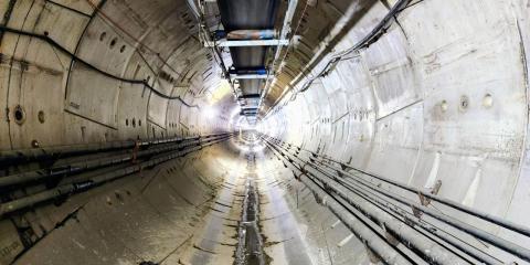 Looking down the completed Waterfront Tunnel